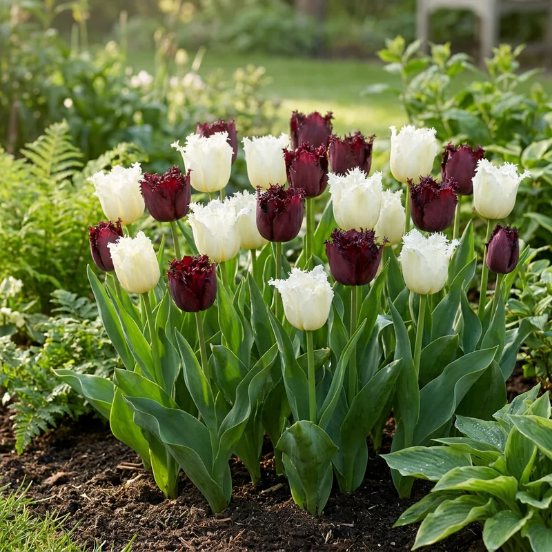 Tulpen-Mischung Breakdance – Tulipa online kaufen | 15 bis 120 Blumenzwiebeln, lebhaft & kontrastreich – Wurzelwerk Design