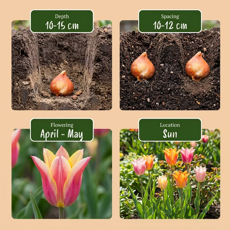Tulpen-Mischung Ballade – Tulipa online kaufen | 12 bis 96 Blumenzwiebeln, elegant & langstielig – Wurzelwerk Design
