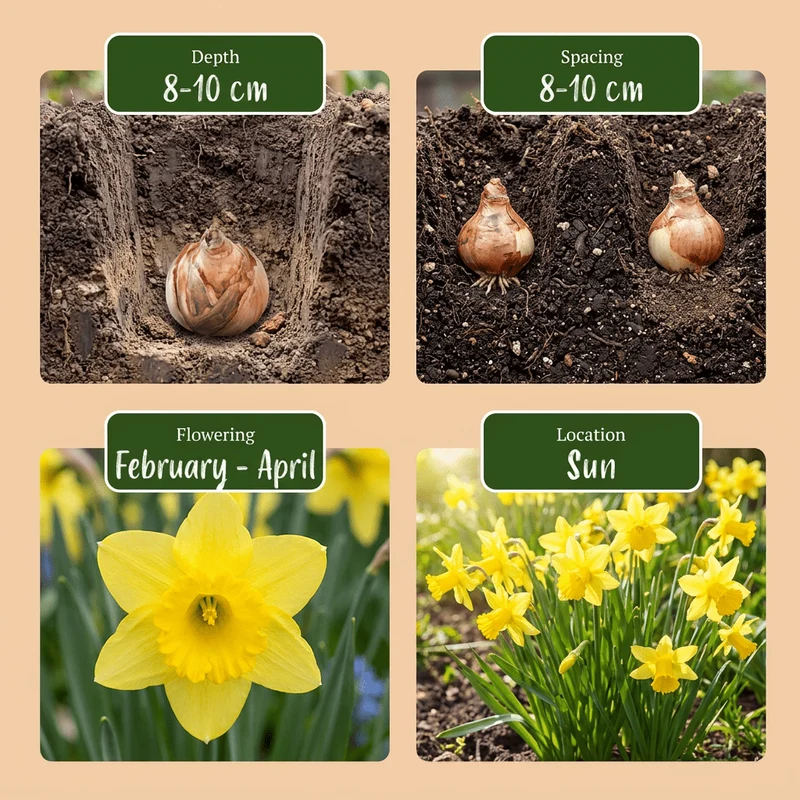 Narzisse Tête-à-Tête – Narcissus online kaufen | 50 bis 400 Blumenzwiebeln, niedrig, früh & verwildernd – Wurzelwerk Design