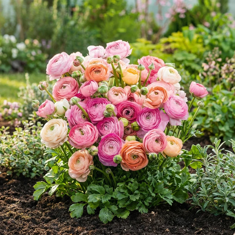 Ranunkeln Pastell-Mischung – Ranunculus online kaufen | 80 bis 320 Knollen, zarte Töne & Schnittblume – Wurzelwerk Design