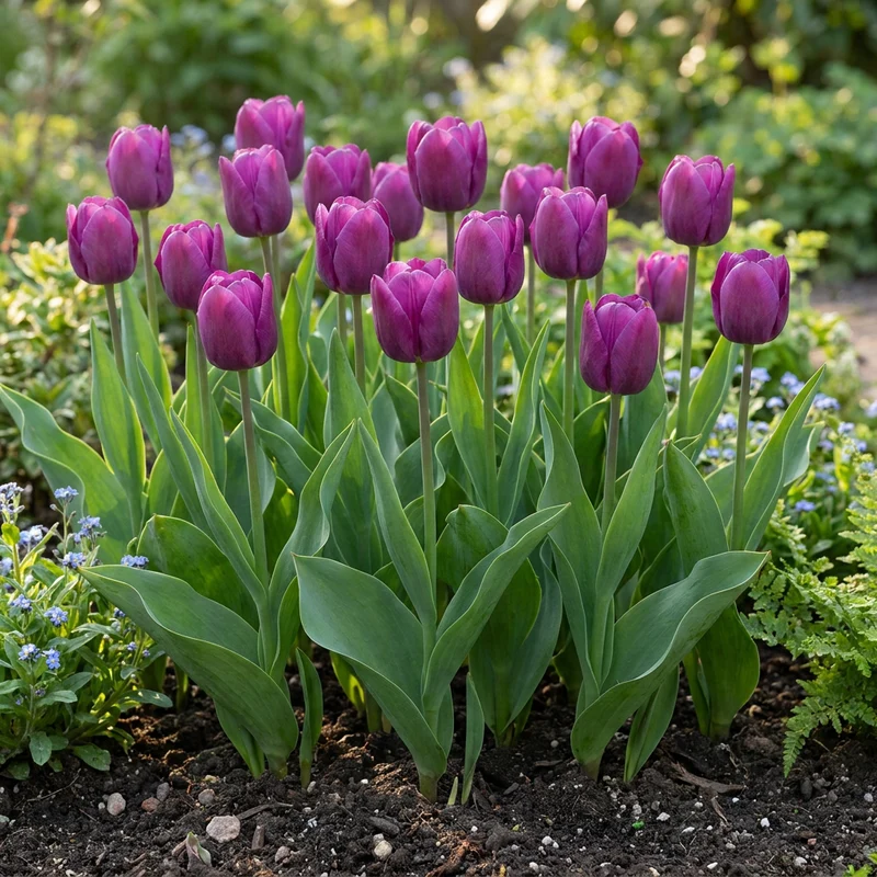 Triumph-Tulpe Violett – Tulipa online kaufen | 30 bis 120 Blumenzwiebeln, standfest & langstielig – Wurzelwerk Design