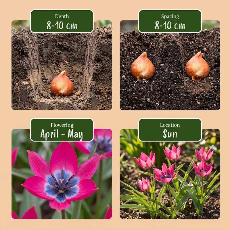 Wildtulpe Little Beauty – Tulipa online kaufen | 50 bis 200 Blumenzwiebeln, niedrig & verwildernd – Wurzelwerk Design