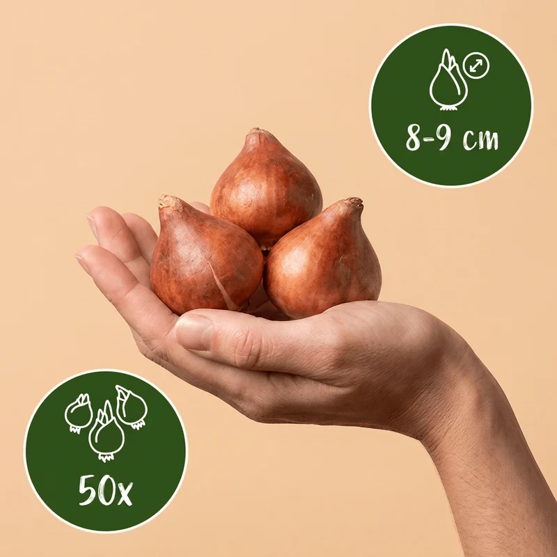 Wildtulpe Praestans Mischung – Tulipa praestans online kaufen | 50 bis 200 Blumenzwiebeln, mehrblütig & verwildernd – Wurzelwerk Design