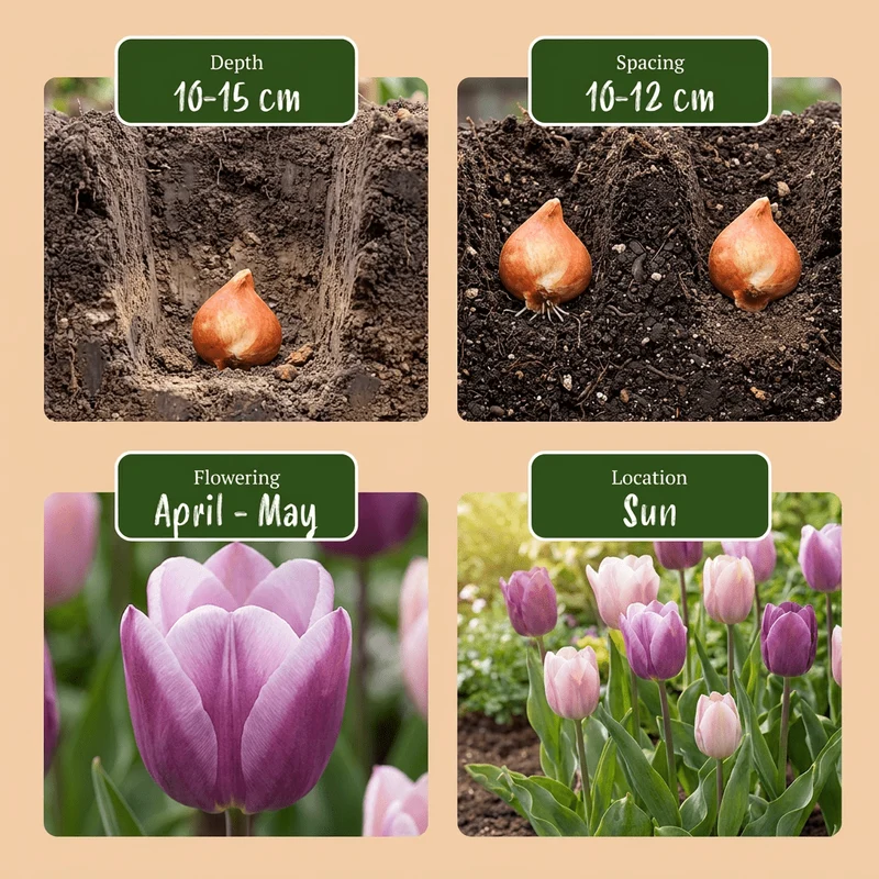 Tulpen-Mischung Macron – Tulipa online kaufen | 24 bis 96 Blumenzwiebeln in zarten Farbtönen – Wurzelwerk Design