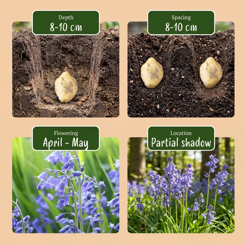 Atlantisches Hasenglöckchen – Hyacinthoides non-scripta online kaufen | 40 bis 160 Blumenzwiebeln, duftend & verwildernd – Wurzelwerk Design