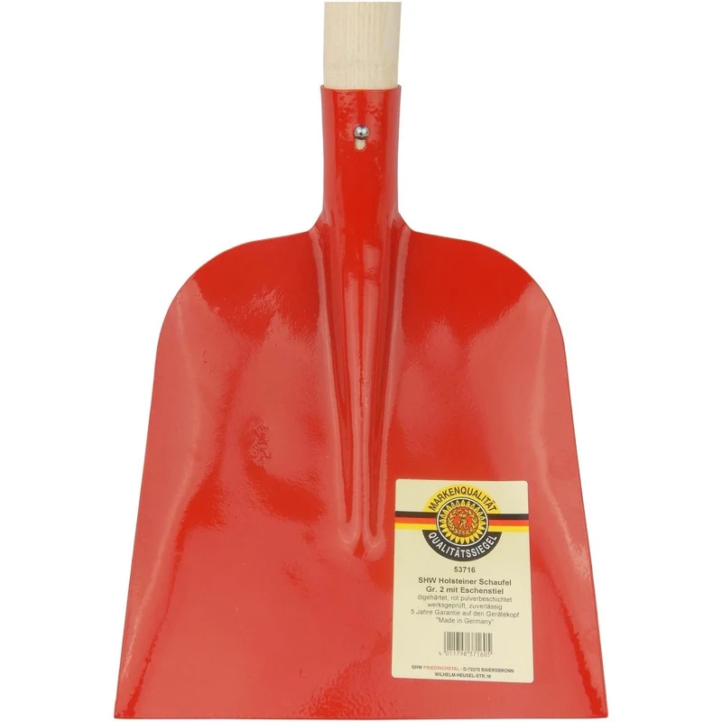 SHW Holsteiner Schaufel, Gr. 2, rot, mit Eschenstiel