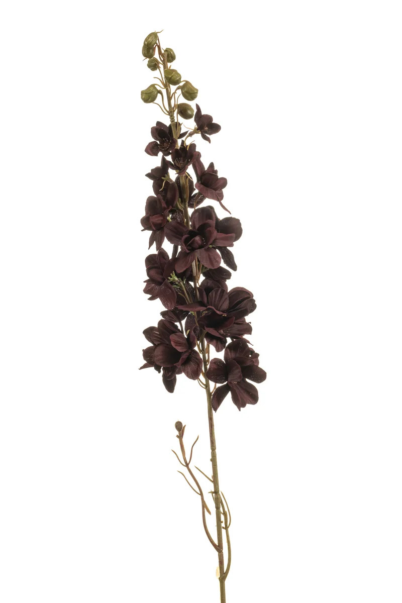 Delphinium künstlich 87 cm - 1 Stiel - Bordeaux