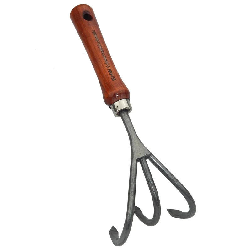 SHW Handgrubber 3 Zinken mit Eschenholzgriff