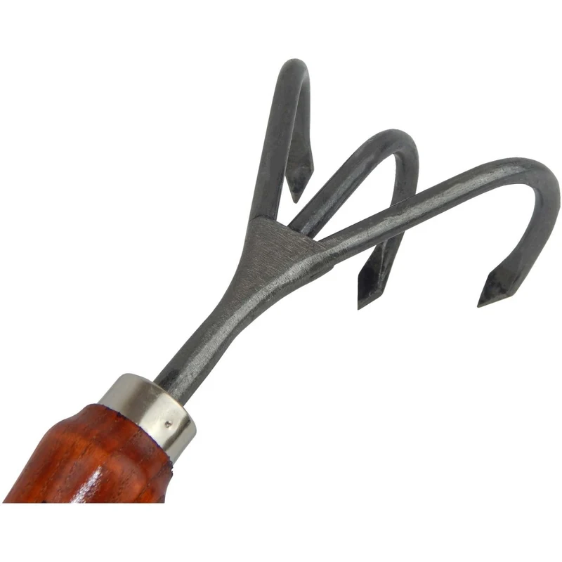 SHW Handgrubber 3 Zinken mit Eschenholzgriff