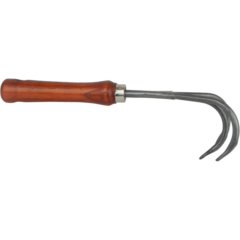 SHW Handgrubber 3 Zinken mit Eschenholzgriff