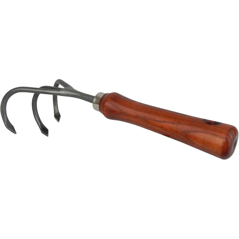 SHW Handgrubber 3 Zinken mit Eschenholzgriff
