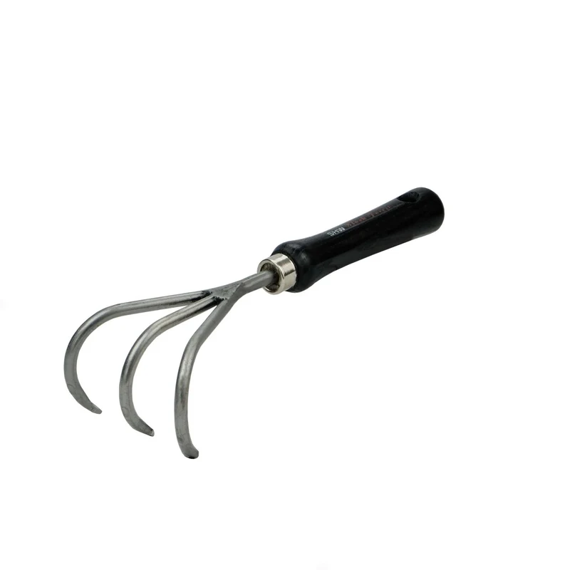 SHW Handgrubber 3 Zinken mit Eschenholzgriff