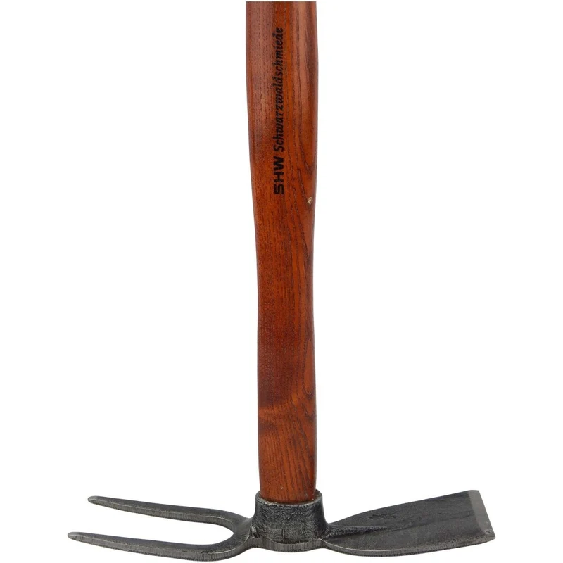 SHW Häckchen mit Breitblatt 2 Zinken und Eschenholzstiel 40 cm