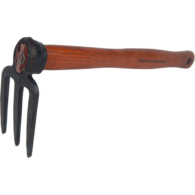 SHW Häckchen mit 3 Zinken und Eschenholzstiel 40 cm