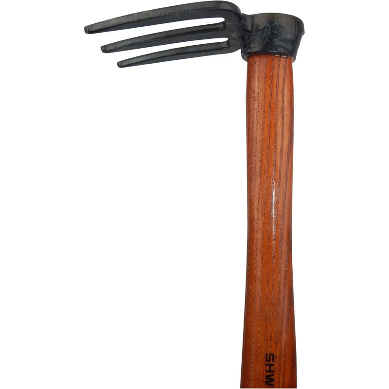 SHW Häckchen mit 3 Zinken und Eschenholzstiel 40 cm
