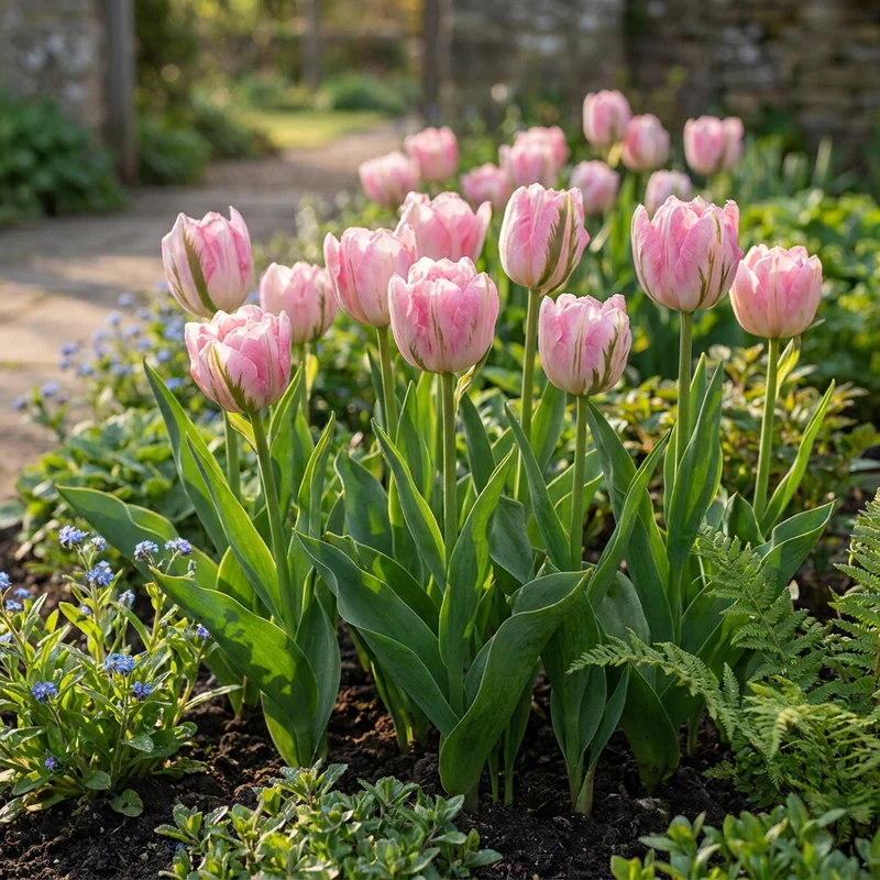 Gefüllte Tulpe Rosa – Tulipa Double Pink online kaufen | 24 bis 96 Blumenzwiebeln, gefüllt & päonienartig – Wurzelwerk Design