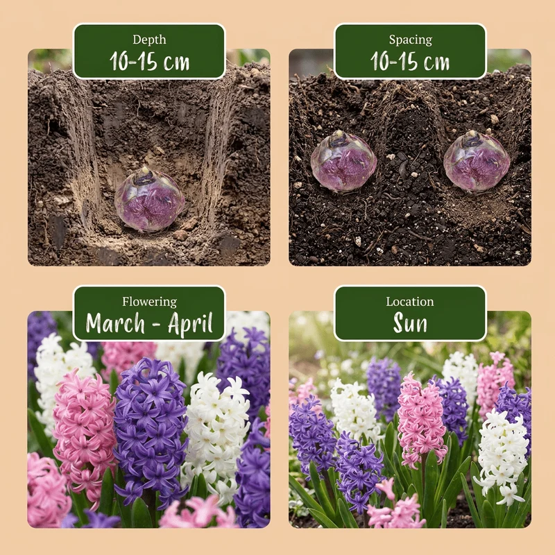 Hyazinthen-Mischung Pastell – Hyacinthus orientalis online kaufen | 20 bis 80 Blumenzwiebeln, zarte Töne & duftend – Wurzelwerk Design