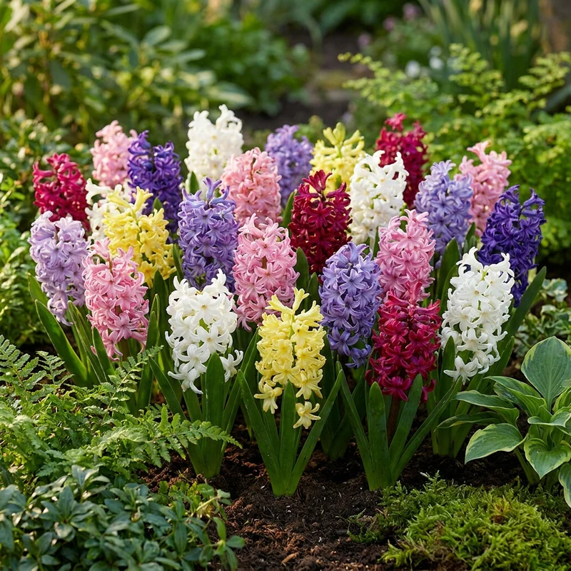 Hyazinthen-Mischung – Hyacinthus orientalis online kaufen | 20 bis 80 Blumenzwiebeln, bunt & intensiv duftend – Wurzelwerk Design