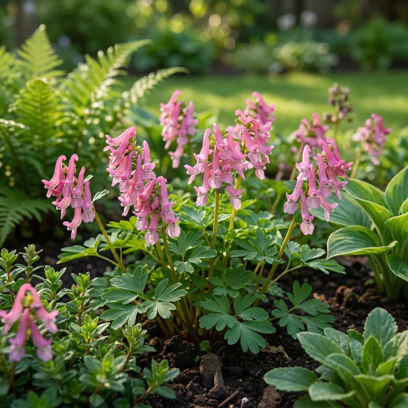 Lerchensporn Beth Evans – Corydalis solida online kaufen | 40 bis 160 Knollen, rosa & schattenverträglich – Wurzelwerk Design