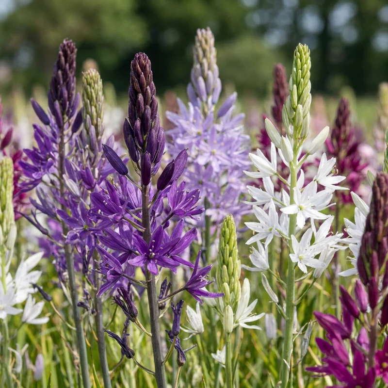 Prärielilie Mischung – Camassia leichtlinii online kaufen | 10 bis 40 Blumenzwiebeln, blau-weiß & hoch – Wurzelwerk Design