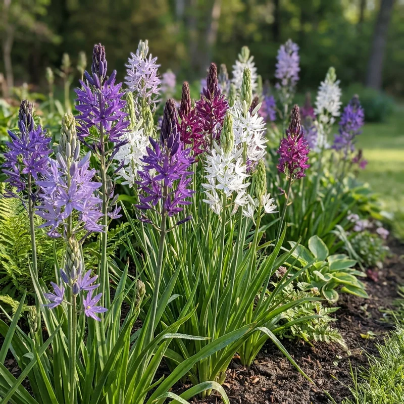 Prärielilie Mischung – Camassia leichtlinii online kaufen | 10 bis 40 Blumenzwiebeln, blau-weiß & hoch – Wurzelwerk Design