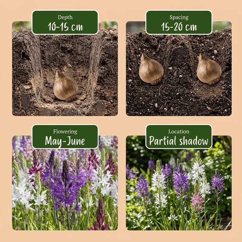 Prärielilie Mischung – Camassia leichtlinii online kaufen | 10 bis 40 Blumenzwiebeln, blau-weiß & hoch – Wurzelwerk Design
