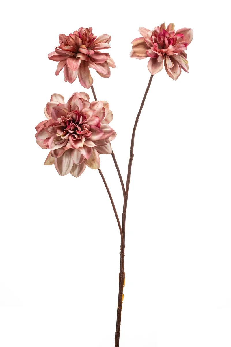 Dahlie künstlich 65 cm - 1 Stiel - Rosa