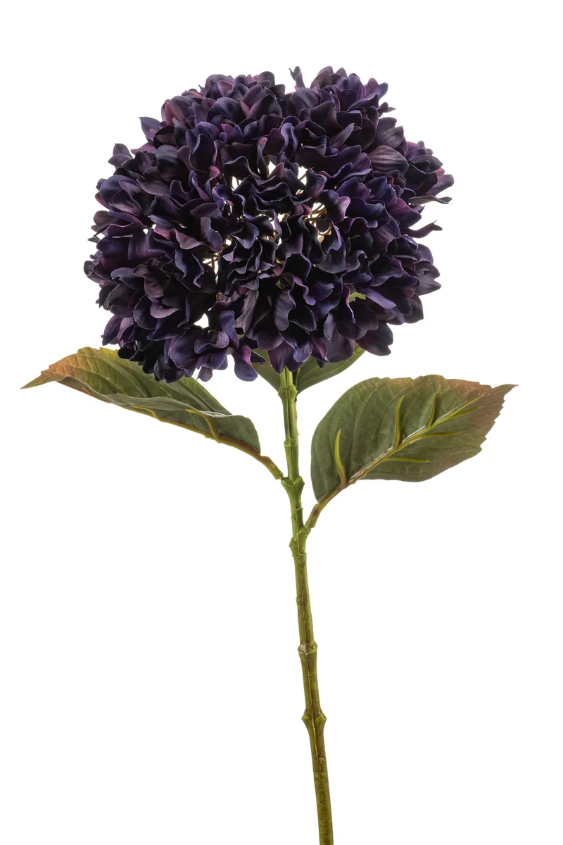Hortensie künstlich 75 cm - 1 Kopf - Lila