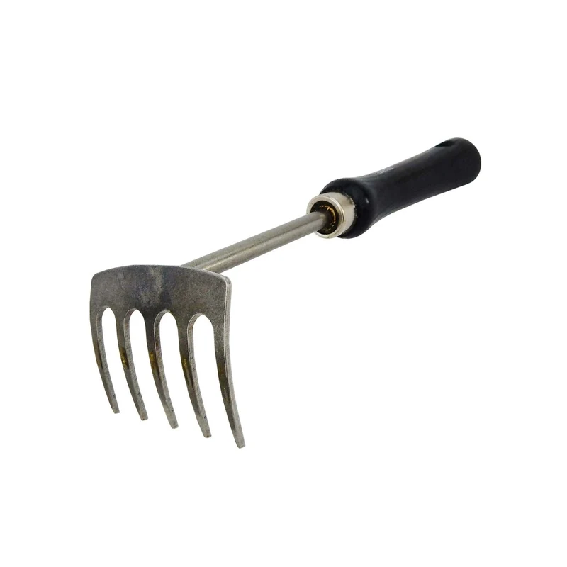 SHW Kleinrechen mit 5 Zinken und Eschenholzgriff