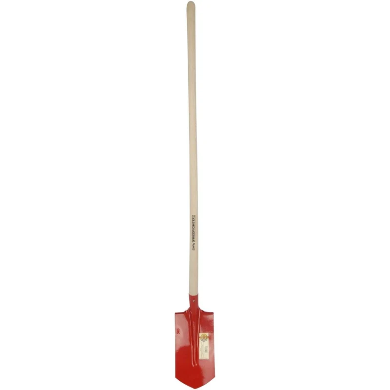 SHW Kabelgrabenschaufel mit Tritt und Eschenstiel 135 cm