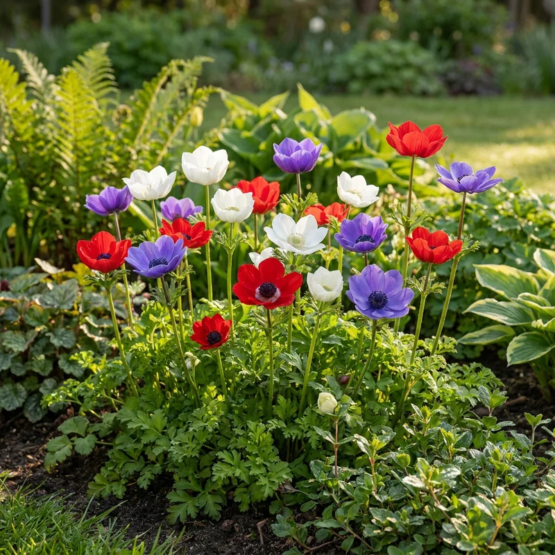 Kronen-Anemone Mischung – Anemone coronaria de Caen online kaufen | 60 bis 240 Knollen, leuchtende Schnittblume – Wurzelwerk Design