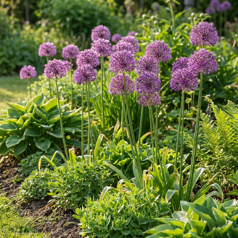 Zierlauch Purple Rain – Allium online kaufen | 160 bis 320 Blumenzwiebeln, violett & großblütig – Wurzelwerk Design