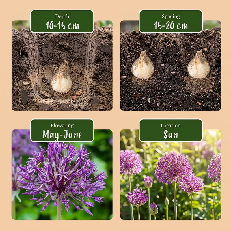 Zierlauch Purple Rain – Allium online kaufen | 160 bis 320 Blumenzwiebeln, violett & großblütig – Wurzelwerk Design