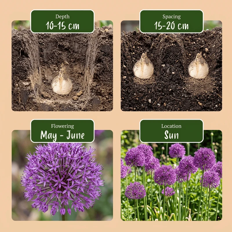 Zierlauch Purple Sensation – Allium aflatunense online kaufen | 30 bis 120 Blumenzwiebeln, violett & bienenfreundlich – Wurzelwerk Design