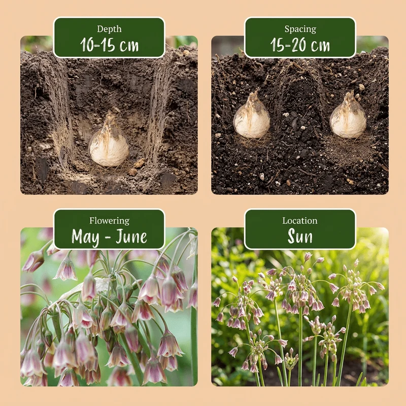 Sizilianischer Honigknoblauch Rot – Allium siculum online kaufen | 60 bis 240 Blumenzwiebeln, nickende Glockenblüten – Wurzelwerk Design