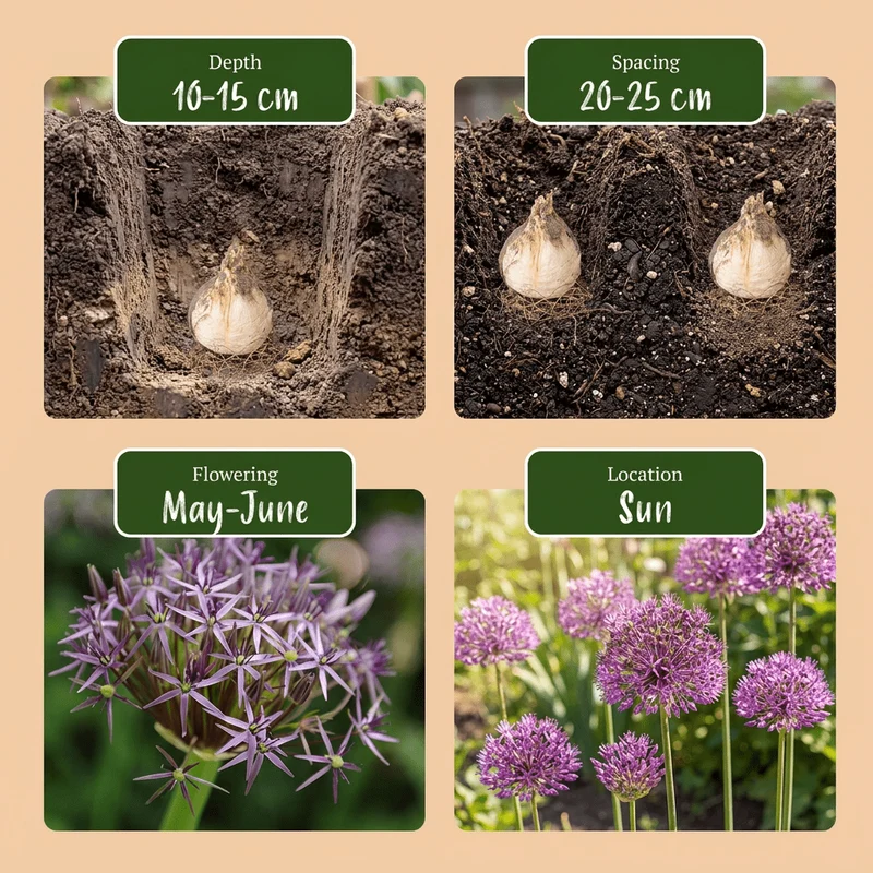 Sternkugel-Lauch – Allium christophii online kaufen | 30 bis 120 Blumenzwiebeln, riesige Blütensterne – Wurzelwerk Design