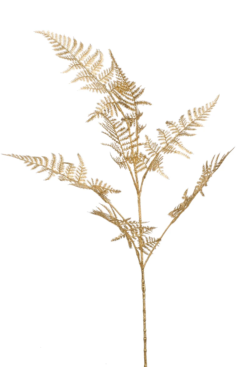 Asparagus künstlich 85 cm - 1 Stiel - Gold
