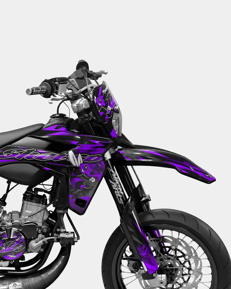 LISSE- Kit deco SHERCO 50cc - Violet