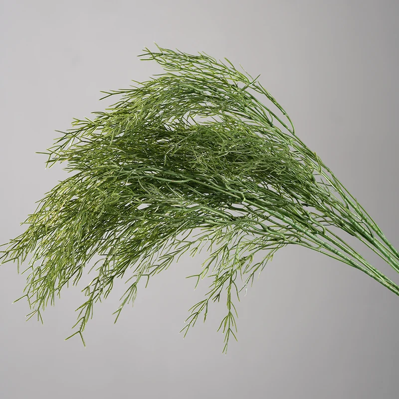 Künstliche Asparagus-Pflanze, 100 cm, PE/PVC, hellegrün, für Hochzeiten, Dekoration, Innenbereich