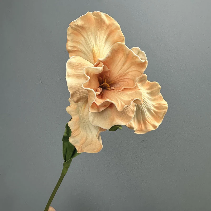 Künstliche Iris aus PU, 64 cm hoch, 15 cm Blütendurchmesser - für Hochzeiten, Büros, Hotels & Wohnaccessoires, 6 Farben