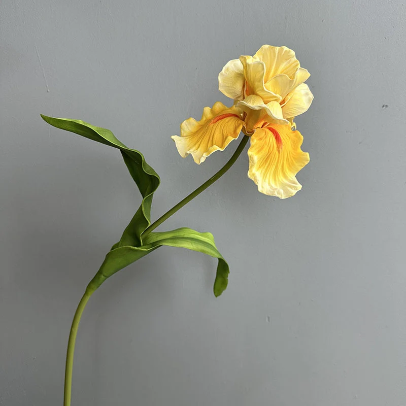 Künstliche Iris aus PU, 64 cm hoch, 15 cm Blütendurchmesser - für Hochzeiten, Büros, Hotels & Wohnaccessoires, 6 Farben