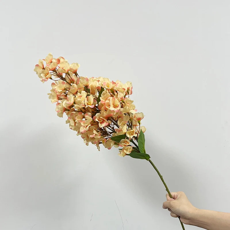 Künstliche Begonien-Blüten, 74 cm, Polyester, moderne Deko für Zuhause, Hochzeiten und Gewerbe