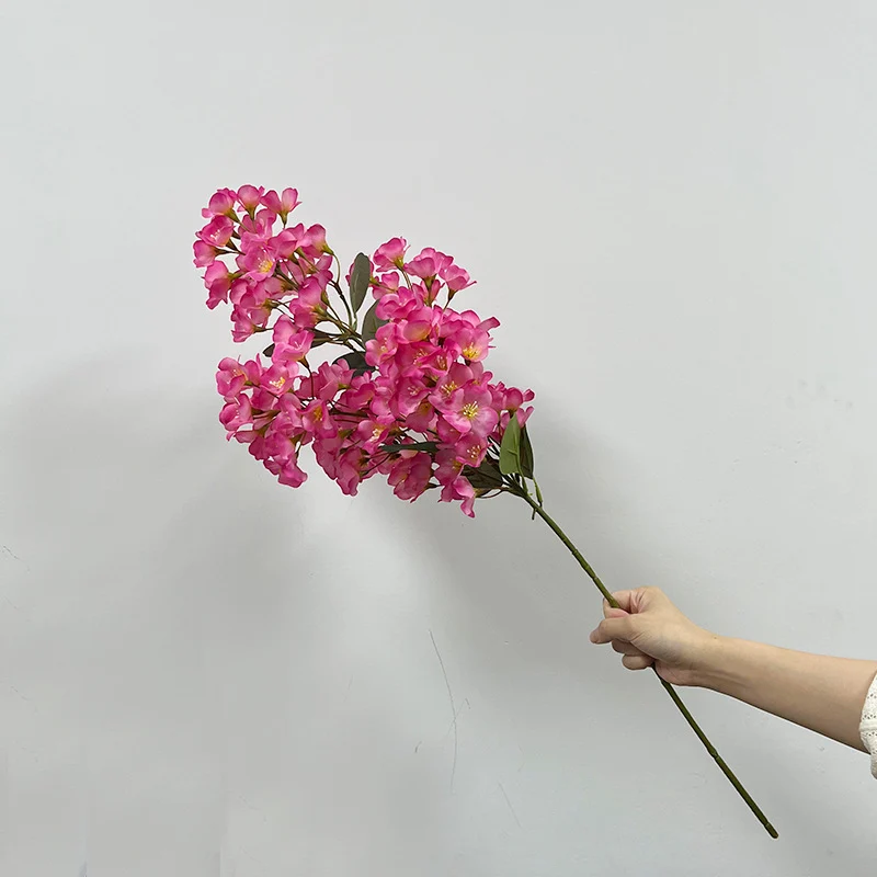Künstliche Begonien-Blüten, 74 cm, Polyester, moderne Deko für Zuhause, Hochzeiten und Gewerbe
