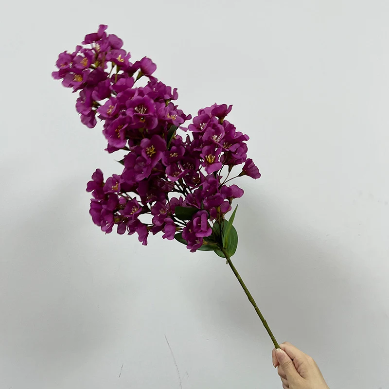 Künstliche Begonien-Blüten, 74 cm, Polyester, moderne Deko für Zuhause, Hochzeiten und Gewerbe