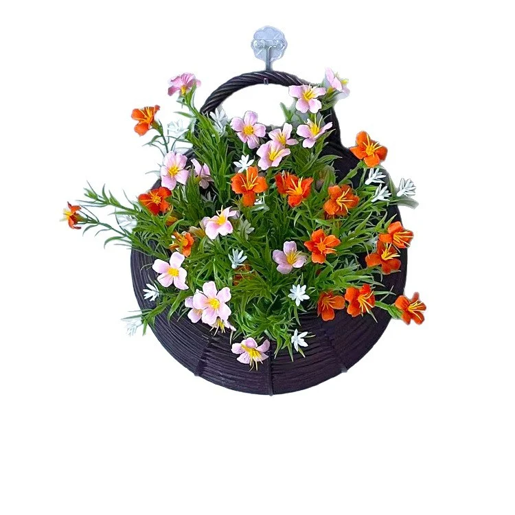 Künstliche Gypsophila-Busch mit Topf, 25 cm, Seidenblumen, Wanddekoration, Innenbereich, Hochzeit, Trauerfeier, Shop-Deko