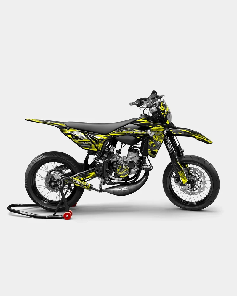 LISSE- Kit deco SHERCO 50cc - Jaune