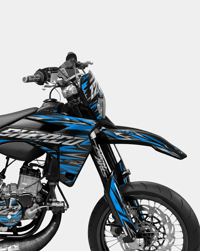 LUEUR- Kit deco SHERCO 50cc - Bleu