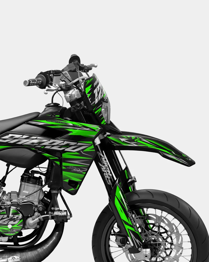 LUEUR- Kit deco SHERCO 50cc - Vert