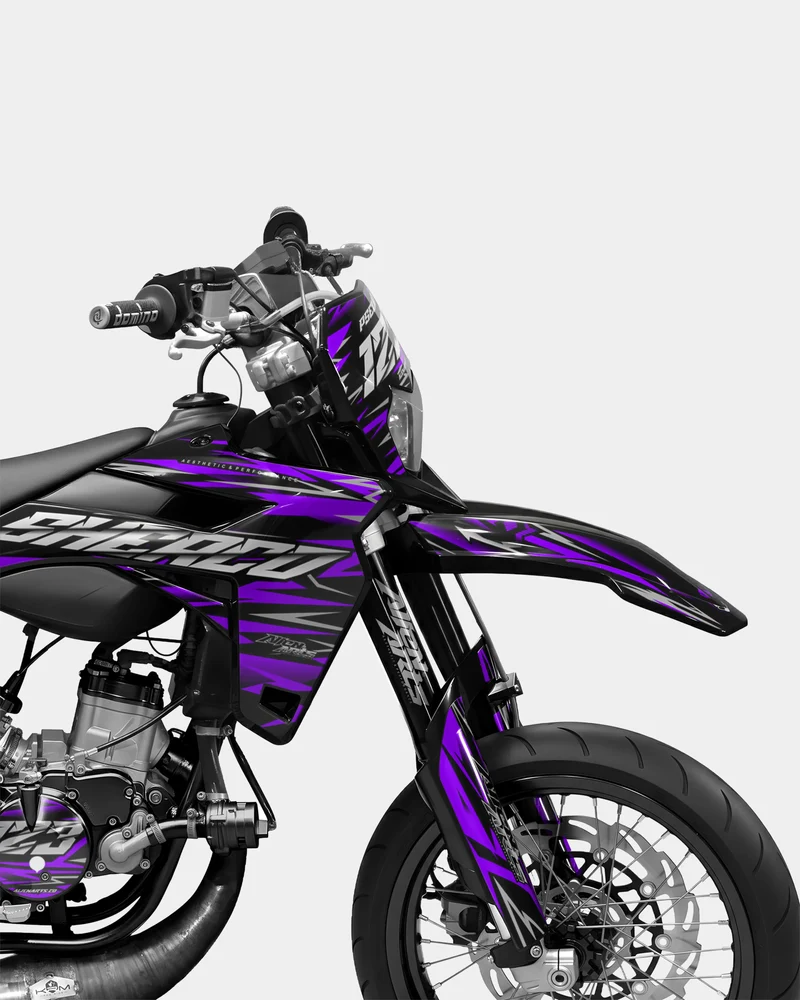 LUEUR- Kit deco SHERCO 50cc - Violet