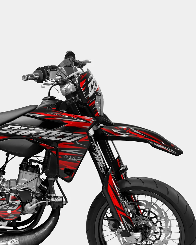 LUEUR- Kit deco SHERCO 50cc - Rouge